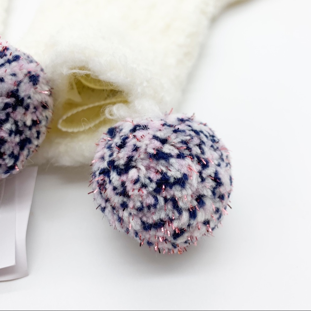 Crewcuts J. Crew Double Pom Pom Mittens Size M - Picture 11 of 11